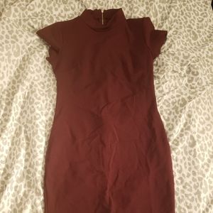 business dress w gold zipper